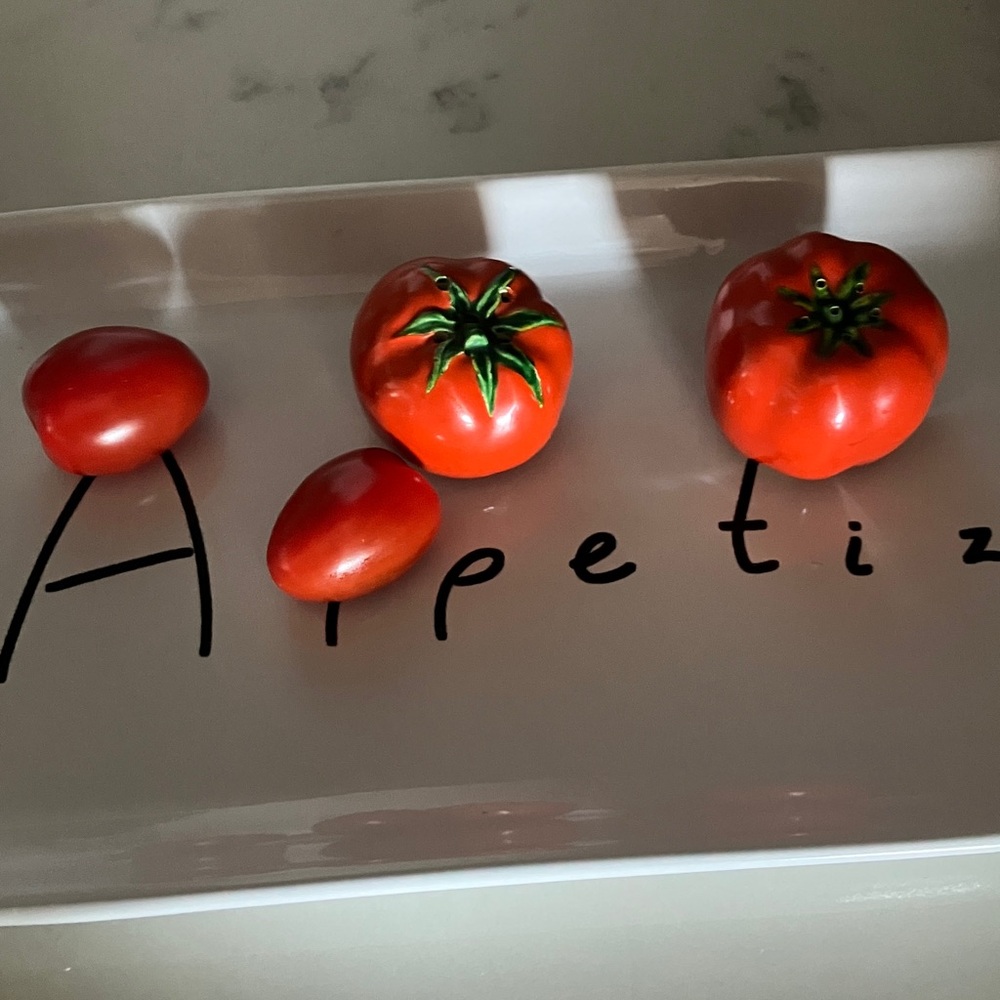 Vintage 1950s 1960s tomatoes salt n pepper shakers made in Japan